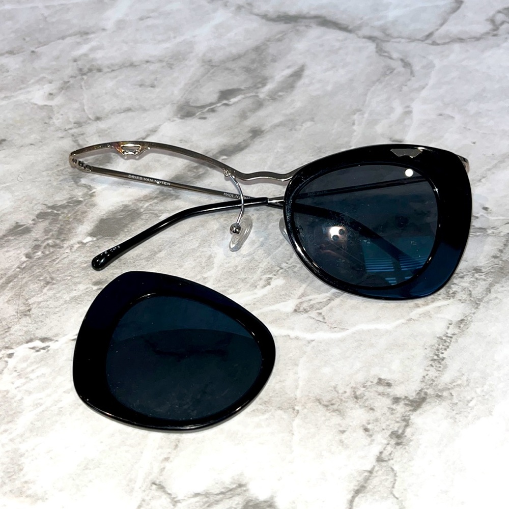 Dries van noten black sunglasses
